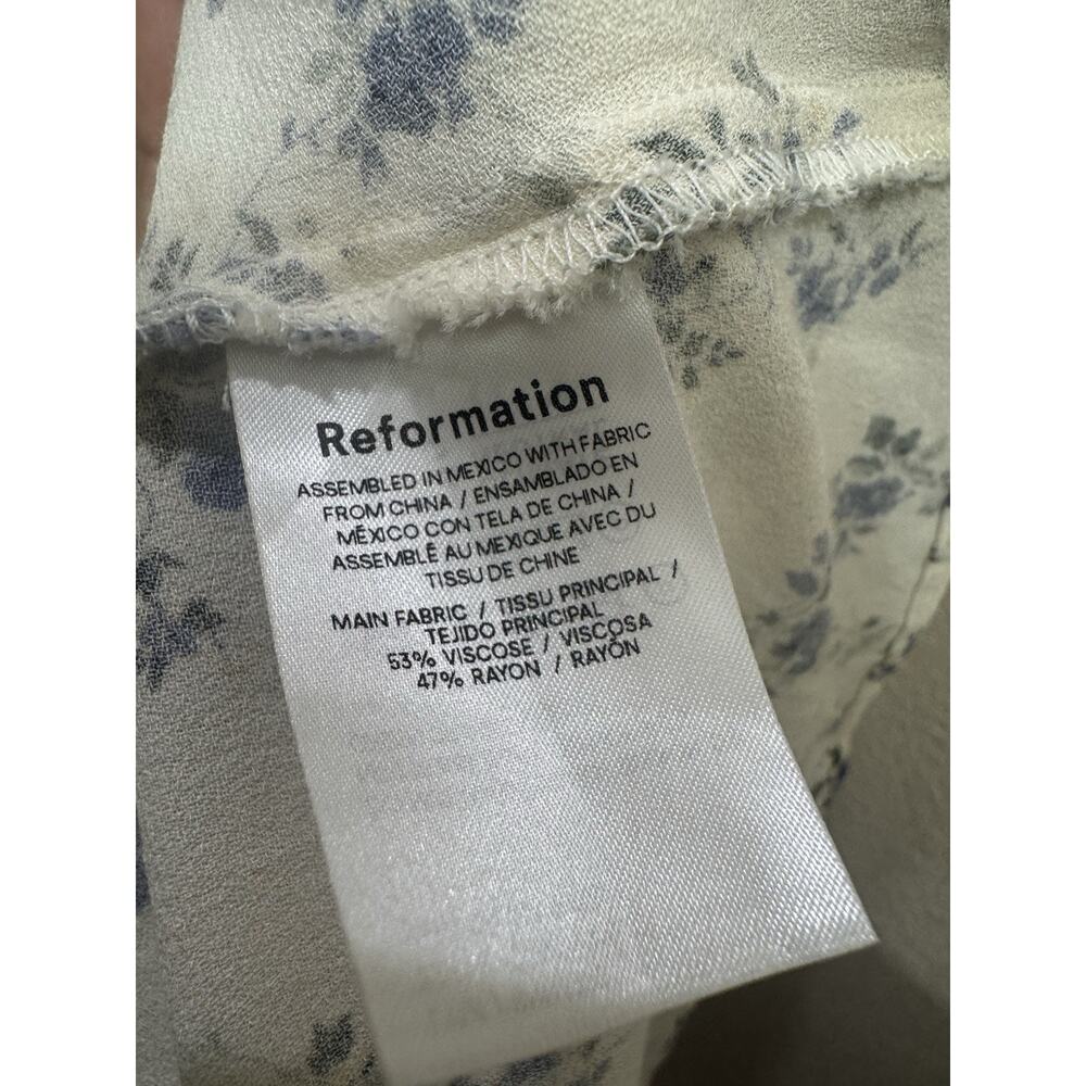 Reformation Saskia Dress Floral Print Mini Dress Size 10 - Picture 5 of 7